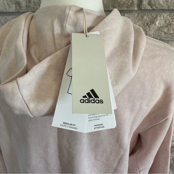Pink Adidas full zip hoodie. Size M - Picture 4 of 7